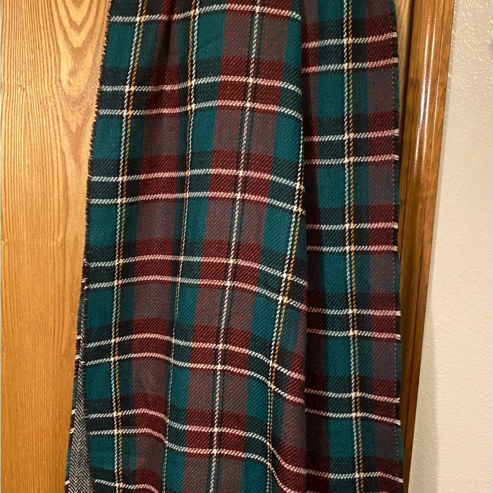 Oversized Plaid Scarf